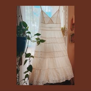 🕊Lacey White Prairie Dress🕊